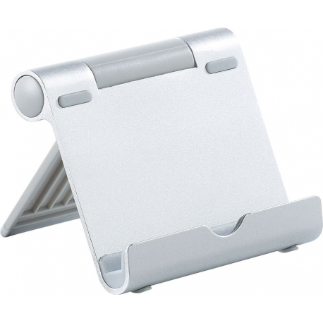 Support horizontal pour smartphone et tablette en Aluminium - Argent