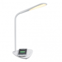 Lampe de bureau led variateur et chargeur induction intégré tea158 clipsonic