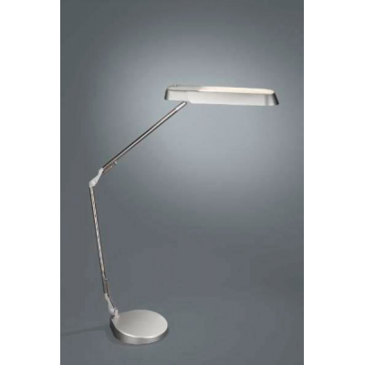 Lampe de bureau en acier chromé philips leyton ampoule fluo