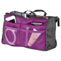 Organisateur de sac à main 26 x 16 x 8 cm à 13 poches - coloris violet