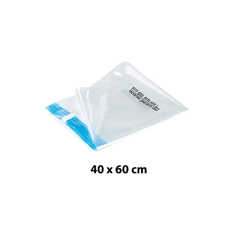 10 sacs de mise sous vide sans aspirateur 40 x 60 cm pour voyage