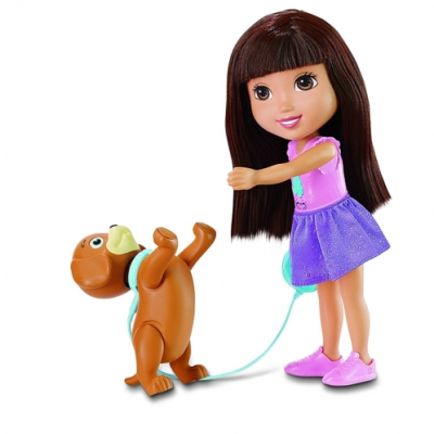 Jouet interactif dora l'exploratrice et son chiot savant perrito