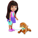 Jouet interactif dora l'exploratrice et son chiot savant perrito