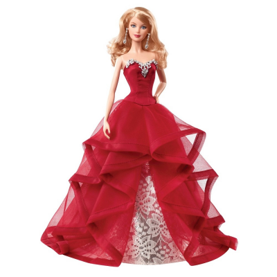 Barbie de collection 2015 : robe de noël / st sylvestre