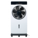 Ventilateur à roulettes ø 30cm vaporisateur et haut-parleur mp3