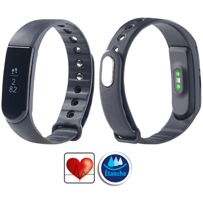 Bracelet tracker fitness capteur rythme cardiaque et notifications