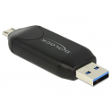 Lecteur de cartes ports usb 3.0 et micro usb delock 91734