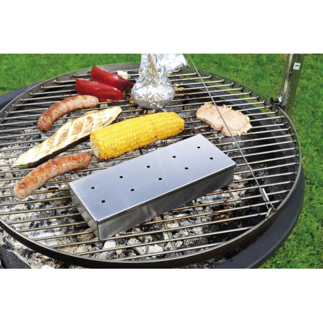 Boîte fumoir à poisson et viande pour barbecue gaz et charbon