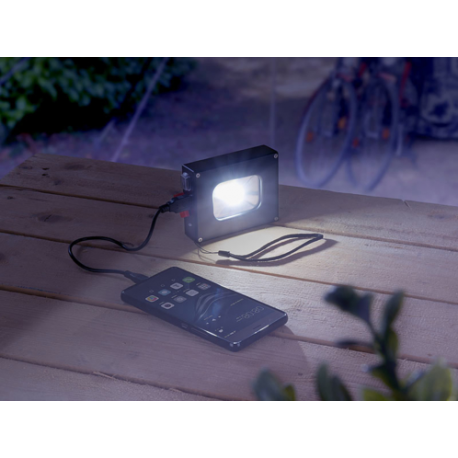 Batterie usb d'appoint projecteur led 10w intégré kryolights