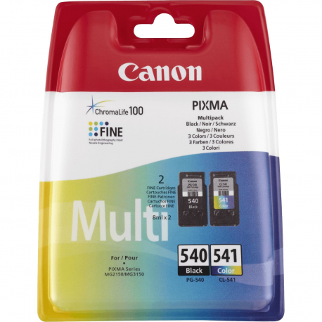 Cartouche originale canon pg-540 noir / cmj pour imprimantes pixma