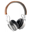 Casque bluetooth design cuir radio fm + microsd auvisio