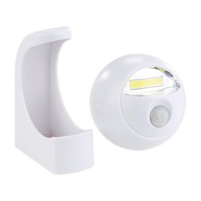 Lampe sans fil à led cob capteur pir et tête détachable