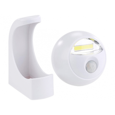 Lampe sans fil à led cob capteur pir et tête détachable