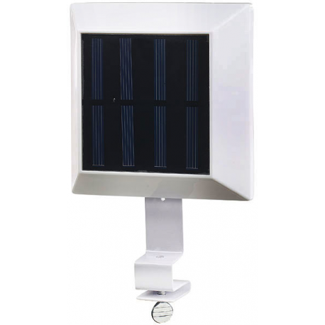 Lampe d'extérieur solaire fixation pour gouttière et clôture