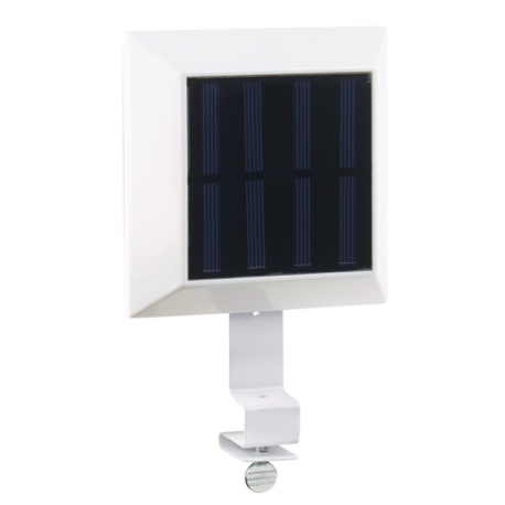 Lampe d'extérieur solaire fixation pour gouttière et clôture