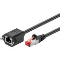 Rallonge câble réseau rj45 cat.6 f/utp (3, 5 ou 10 m) noir