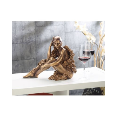 Statuette déco en résine fait main aspect bronze (femme, bustes)