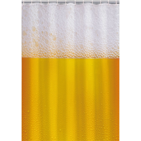 Rideau de douche 180 cm fun motifs bière, carte ou femme