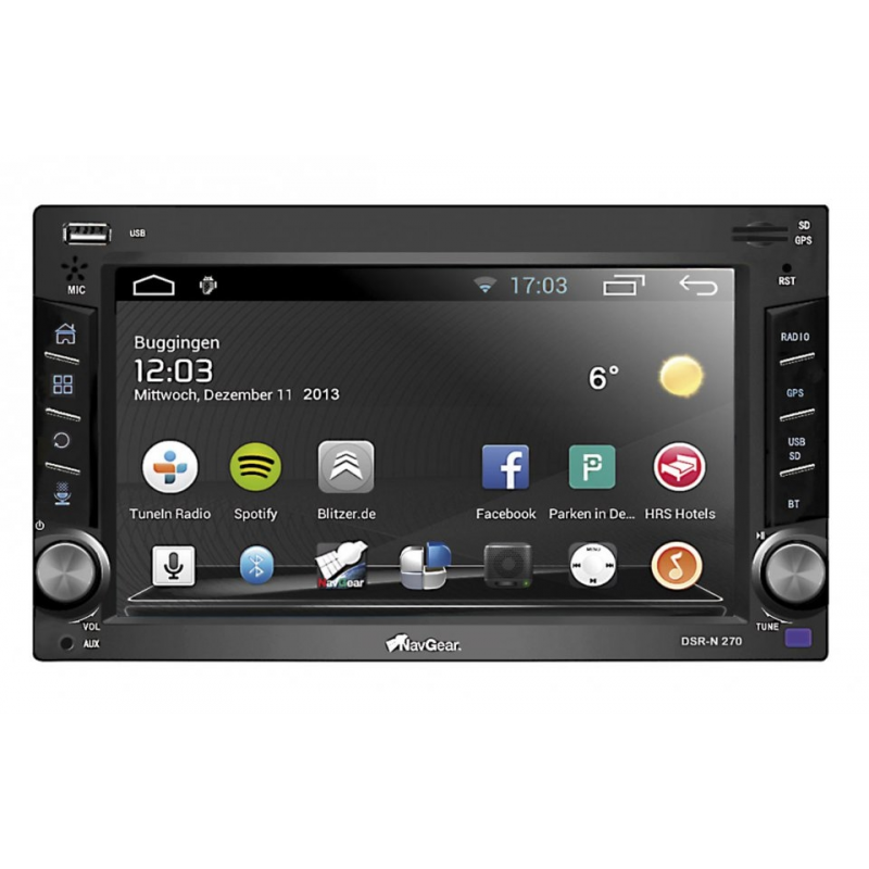 Autoradio android 4.0 écran tactile 6,2', gps et bluetooth pas cher