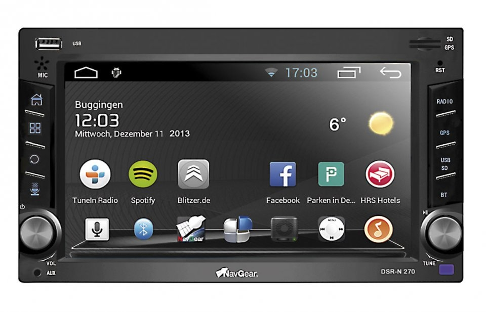Autoradio android 4.0 écran tactile 6,2', gps et bluetooth pas cher