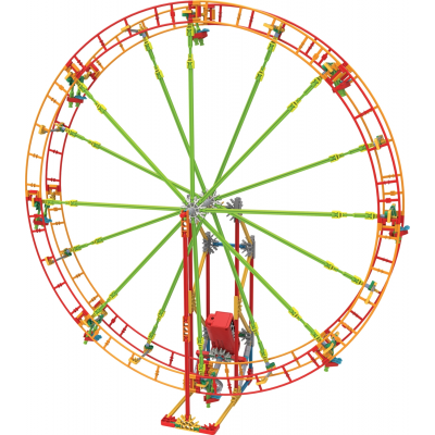 Jeu de construction motorisé k'nex : grande roue ou roller coaster