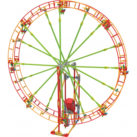 Jeu de construction motorisé k'nex : grande roue ou roller coaster