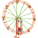 Jeu de construction motorisé k'nex : grande roue ou roller coaster