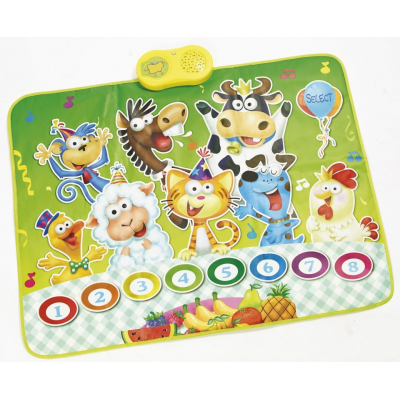 Tapis d'éveil musical sons et cri d'animaux playtastic