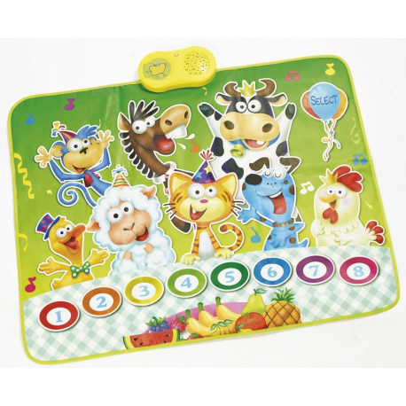 Tapis d'éveil musical sons et cri d'animaux playtastic