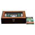 Coffret de poker deluxe jeux de cartes et jetons 4 couleurs