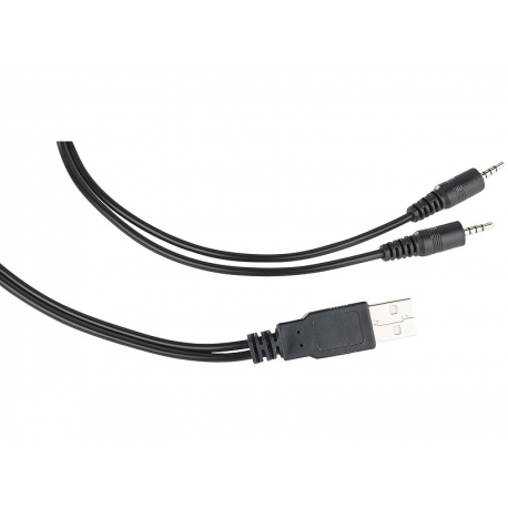 Câble double jack usb pour chargement des talkies walkies wt-710 simvalley