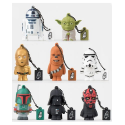 Clé usb star wars 16 go en gomme, modèle r2d2