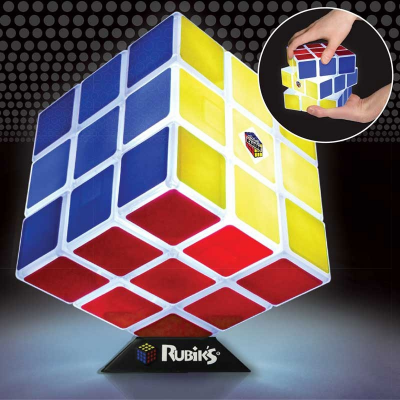 Lampe rubik's cube 3x3 : lampe déco geek et ludique