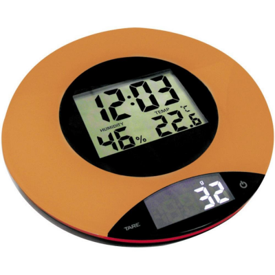 Balance de cuisine 4 en 1 horloge, thermomètre et hygromètre inobce01
