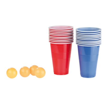 Pack bière pong 60 gobelets americains et 5 balles