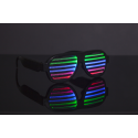 Lunettes à grille led 4 couleurs détecteur de musique light glasses