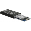 Boîtier alu pour ssd format msata, usb 3.0 : delock 42569