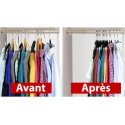 Cintres 'gain de place' (x10) pour  pantalons, pulls et chemises