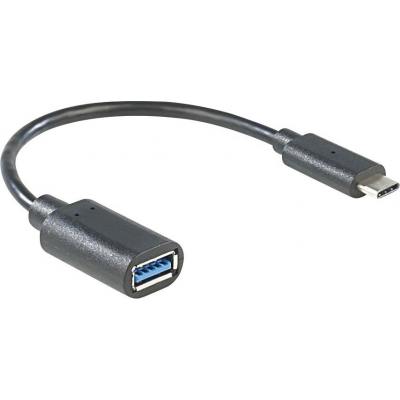 Câble usb c vers usb 3.0 femelle, longueur 20cm goobay