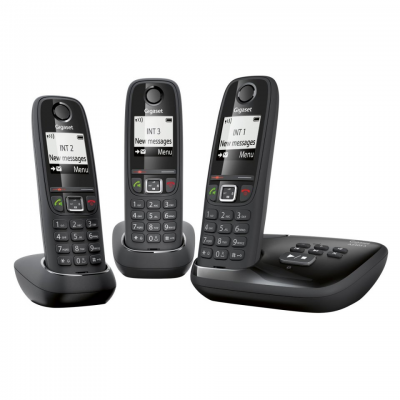 Téléphones fixes sans fil répondeur intégré (x2) : gigaset as405a  trio