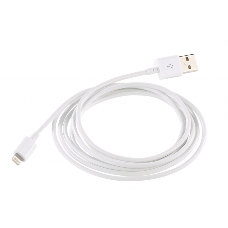 Câble lightning certifié mfi blanc (50cm à 3m) pour iphone et ipad