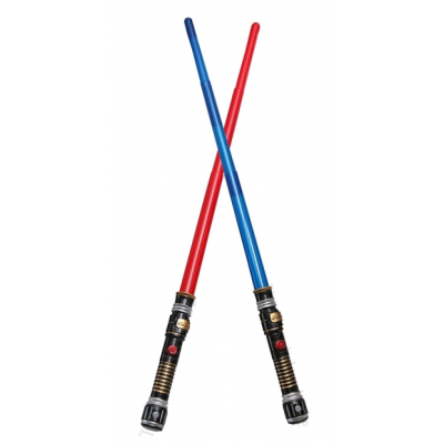 Jouet sabre laser star wars sonore et lumineux, couleur bleu ou rouge