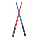 Jouet sabre laser star wars sonore et lumineux, couleur bleu ou rouge