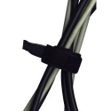 20 Gaines flexible pour câbles à scratch - Noire - 17 cm